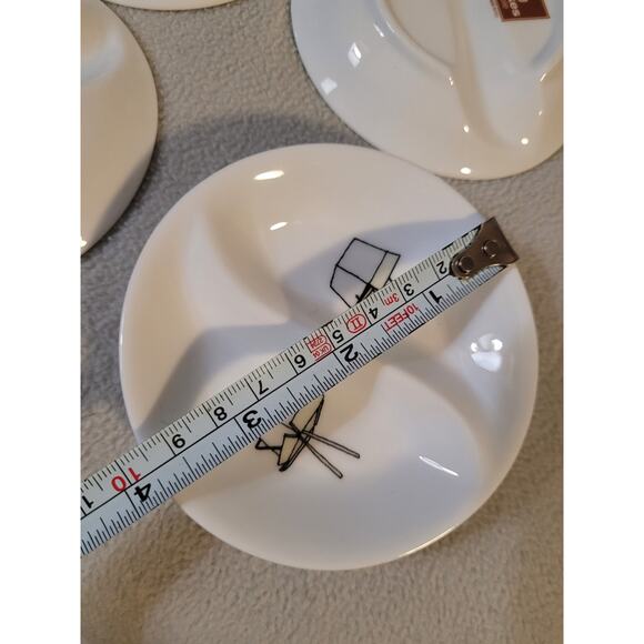 Set 4 Stokes Sur La Table Take Out Plates Jessica Glickman Sushi sauce - Picture 6 of 8